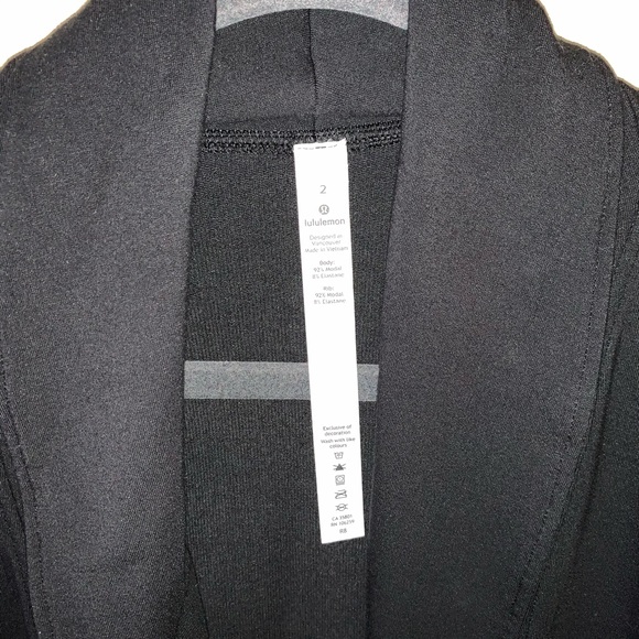 EUC Lululemon open front jacket